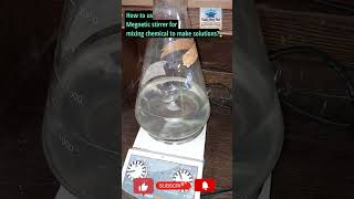 How to use Magnetic Stirrer in lab [upl. by Yesak]