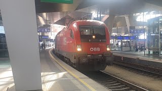 Abfahrt ÖBB D 1010 quotÖBBUrlaubsExpressquot Wien Hbf  Bischofshofen in Wien Hbf 23032024 [upl. by Nortyad]