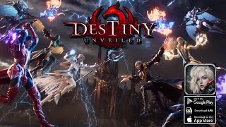 Destiny Unveiled Gameplay  MMORPG Android [upl. by Auqinat778]