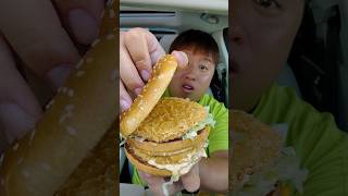 Trying McDonalds Chicken Big Mac Review 🍔 shorts [upl. by Oisor]