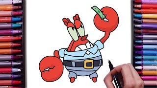 How to Draw MR KRABS TICK From Brawl Stars  New TICK Skin  StepbyStep Easy Drawing Tutorial [upl. by Spiro]