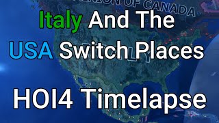 Italy And The USA Switch Places HOI4 Timelapse [upl. by Shel475]