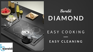 Baraldi Diamond Hob with cooker hood [upl. by Natsreik]