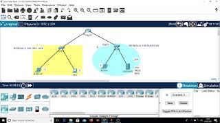 23 TUTO INTERCONNEXION DE DEUX LANs VIA UN ROUTEUR PARTIE3 [upl. by Adnael237]