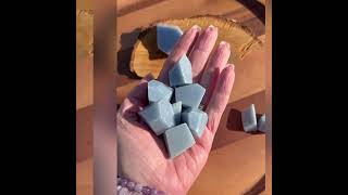 Angelite crystal freeform chunks [upl. by Ashraf184]