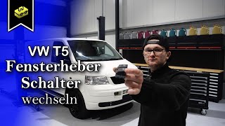 VW T5 Fensterheber Schalter wechseln  Change the VW T5 window regulator switch  VitjaWolf [upl. by Magnum]