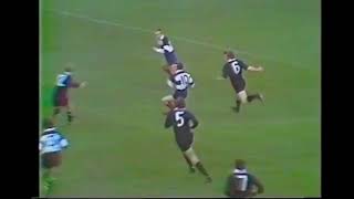 Iconic Gareth Edwards Try For The Barbarians v New Zealand In 1973 Rugby Match [upl. by Nimzay]