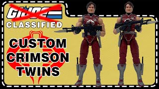 Making a Pair of Custom Crimson Twins  GI Joe Classified [upl. by Eibocaj]