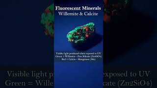 Fluorescent Minerals Willemite amp Calcite [upl. by Ybot]