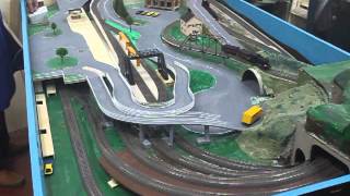 MAQUETA DE TRENES Y COCHES EN MOVIMIENTO FASE III [upl. by Chinua846]