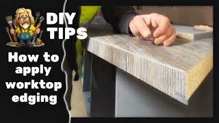 How to glue and trim worktop edging strips [upl. by Howund]