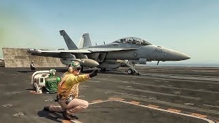 Aircraft Carrier Takeoffs amp Landings [upl. by Siroved794]