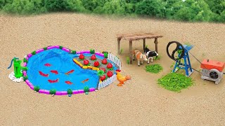 Diy diorama making mini moter water pump Science project part 87 miniMiniFarmingtime1 [upl. by Massey389]