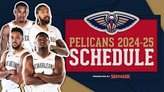 New Orleans Pelicans 2024‑25 NBA Schedule Release Video [upl. by Eggleston]