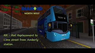 Roblox  Apsley Bus Simulator  Rail Replacement Amberly Station  Apsley City [upl. by Howard78]