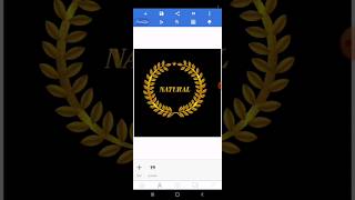 Golden Leaf in pixellab natural logo design logo shorts shortsvideo [upl. by Ackerman]