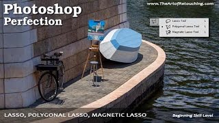 Photoshop Lasso Tool  Beginners Tutorial [upl. by Jewelle]