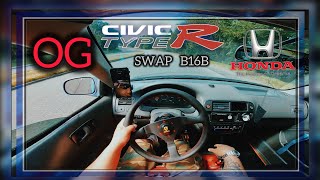 OG TYPE R B16B VTEC 9000RPM HONDA CIVIC EK HATCH â€œPROJECT TEST RUNâ€ [upl. by Josselyn806]