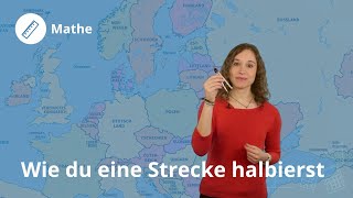 Strecken halbieren so gehts – Mathe  Duden Learnattack [upl. by Pliam]