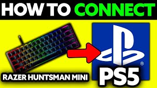 How To Connect Razer Huntsman Mini to PS5 2024  Step by Step [upl. by Billy]