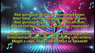 Takáts Tamás  Megöl a vágy  karaoke [upl. by Aleda801]