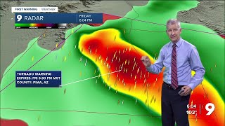 Tornado Warning issued north of Arivaca [upl. by Krauss]