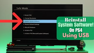 Reinstall PS4 System Software From USB Flash Drive How To in 3 Easy Steps [upl. by Sink]