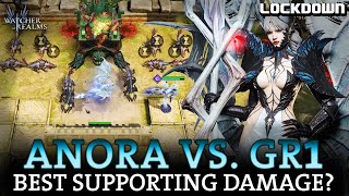 WOR Anora vs GR1 The Best Support Damager Dealer Watcher of Realms Guide [upl. by Hgielsa]