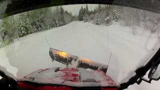 Hisun 500 utv in snow [upl. by Eicnan]