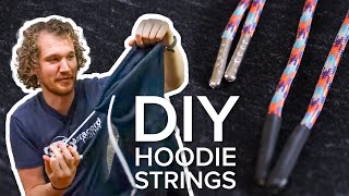 Forget Hoodie Knots—Make Your Own Hoodie Strings [upl. by Eustazio125]