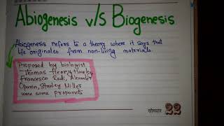 Abiogenesis vS Biogenesis [upl. by Appel]