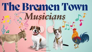 The Bremen Town Musicians  Teamwork of animals  Moral Story in English EdifyinInsights [upl. by Queenie]