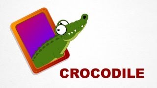 Crocodile  Reptiles  Pre School  Learn Spelling Videos For Kids [upl. by Norm]