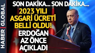 Cumhurbaşkanı Erdoğan 2023 Asgari Ücreti Açıkladı [upl. by Daley]