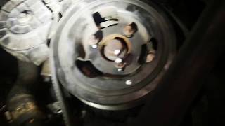 Peugeot 207 drive belt replacement water pump pulley drive automatic tensioner [upl. by Aymahs]