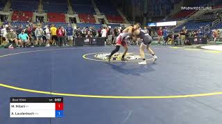 113 Lbs Round Of 16  Marcello Milani Michigan Vs Austin Laudenbach Minnesota 22b1 [upl. by Damour484]