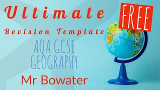 The ULTIMATE Revision Template AQA GCSE Geography [upl. by Ramak649]