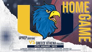 Section V Basketball  Varsity  UPrep vs Greece Athena  1272023 [upl. by Maddis]