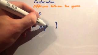 Difference between two squares  Corbettmaths [upl. by Josler]