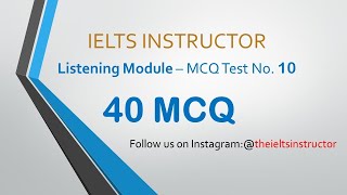 IELTS listening MCQs practice test [upl. by Nymzaj]