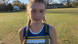 MIAA Div 2C Whitinsville Christians Emily Flagg triumphs in girlsrace [upl. by Ydac]