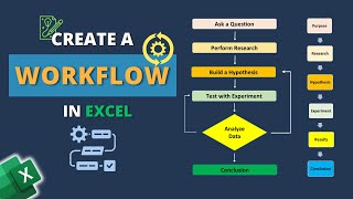 Create a Workflow Diagram in Excel [upl. by Brant]