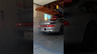 Porsche 993 Turbo Cold start with TechArt Exhaust [upl. by Nitsuga]