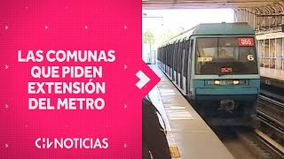 LAS COMUNAS DE SANTIAGO que piden extensión del Metro  CHV Noticias [upl. by Longwood]