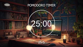 255 Pomodoro Timer  Relaxing Lofi Deep Focus Study With Me Stay Motivated [upl. by Tiebout]