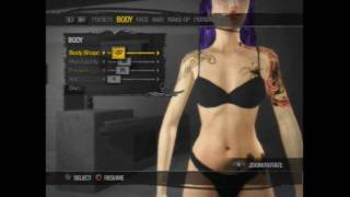 Saints row 2 female customizationPS3 [upl. by Eilyab127]