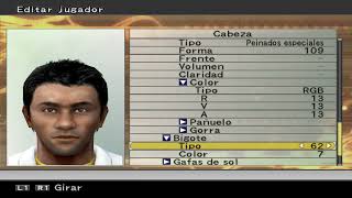 Jorge Campos Face PES 6 con Editor interno [upl. by Hilario721]