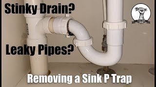 EASY Fix a Leaky Sink P Trap or Clean a Stinky Drain [upl. by France919]