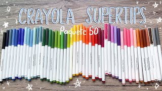 ¿Valen La Pena Crayola Supertips 50 [upl. by Iseabal289]