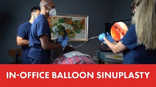 Eriks Inoffice Balloon Sinuplasty and Turbinate Reduction [upl. by Aikym796]